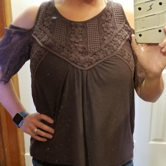 Maurices brown dressy top, new without tags - Picture 2 of 5